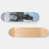 Skateboard Cheval noir dans la peinture de guerre (Horz)