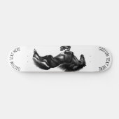 Skateboard Cheval sauvage noir droit - Dessin - Ajouter votre (Horz)