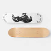 Skateboard Cheval sauvage noir droit - Dessin - Ajouter votre (Horz)
