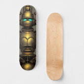 Skateboard Chevalier robot Steampunk (Recto)