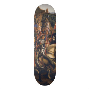 Skateboard Chevaliers du Christ (retable de Gand), Jan van