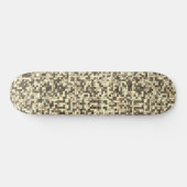 Skateboard Chevauchement de petits carrés dans les tons beige (Horz)