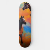 Skateboard Chevaux sauvages (Recto)