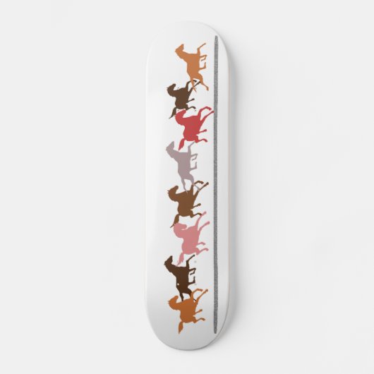Skateboard Chevaux sauvages courant (Recto)
