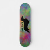 Skateboard Cheveux longs Dachshund - Silhouette 1 (Devant)