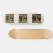 Skateboard Chèvre - Animaux Carrés Illustration (Horz)
