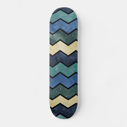 Skateboard Chevron bleu de Manly (Recto)