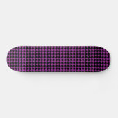 Skateboard Chevron Checks Plum et Black (Horz)