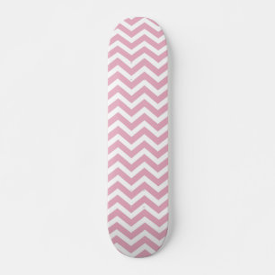 Skateboard chevron rose et gris