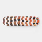 Skateboard Chevron Tiger chaud orange et noir (Horz)