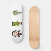 Skateboard Chibi vampire, monstre et maman (Recto)
