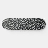 Skateboard Chic Zebra Poster de animal esthétique (Horz)