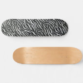 Skateboard Chic Zebra Poster de animal esthétique (Horz)