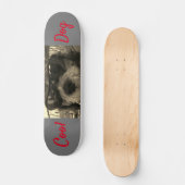 Skateboard Chien cool avec lunettes de soleil (Recto)