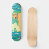 Skateboard Chien de compagnie dans le parc (Recto)