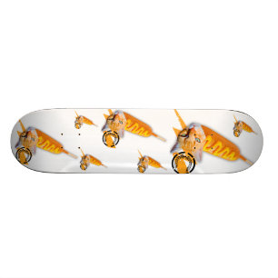 Skateboard chien de maïs la planche à roulettes de chat par