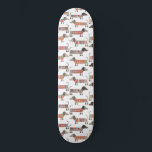 Skateboard Chien de saucisse Dachshund<br><div class="desc">Mignonne petite saucisse Dachshund ou des chiens édulcorés en laine. Parfait pour les amoureux de les chiens et les promeneurs de chiens.</div>