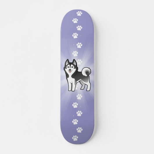 Skateboard Chien de traîneau sibérien de bande (Devant)