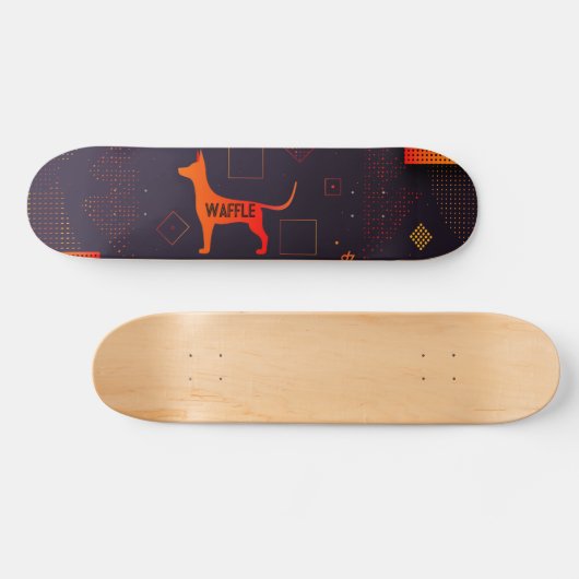 Skateboard Chien sur mesure haute technologie (Horz)