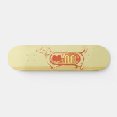 Skateboard Chiens de saucisse du coeur I (Horz)