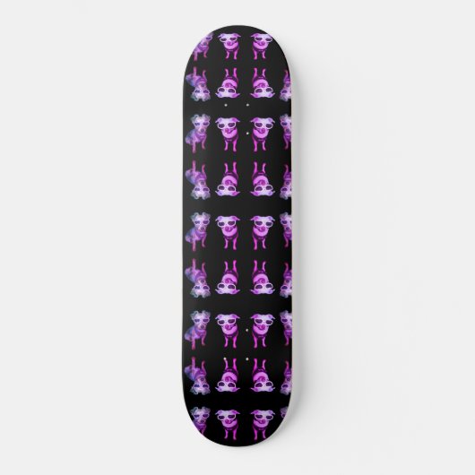 Skateboard Chiens en Lunettes (Recto)
