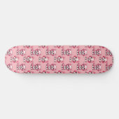 Skateboard Chiens roses mignons (Horz)