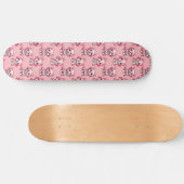 Skateboard Chiens roses mignons (Horz)