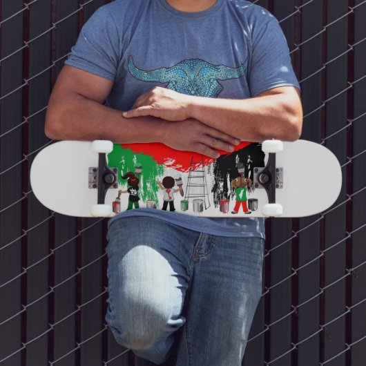 Skateboard Children of Gaza Painting Palestine Flag  (Extérieur 3)