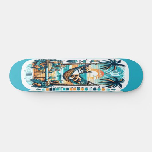 Skateboard Chill tropical (Horz)
