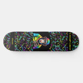 Skateboard Chimp Conversation-Chimpanzé avec téléphone (Horz)