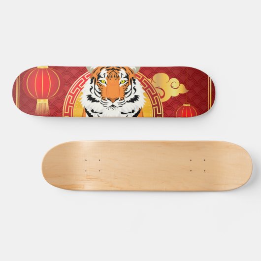 Skateboard Chinese new year design with tiger (Horz)