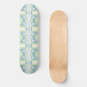 Skateboard Chintz bohème 20 Pastel Vert bleu rose (Recto)