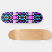Skateboard Chintz bohème 48 bleu violet noir (Horz)