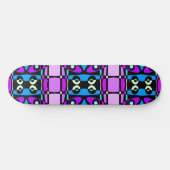 Skateboard Chintz bohème 48 bleu violet noir (Horz)