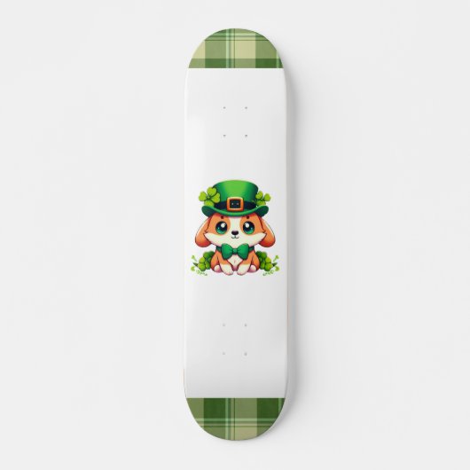 Skateboard chiot de la Saint-Patrick (Devant)