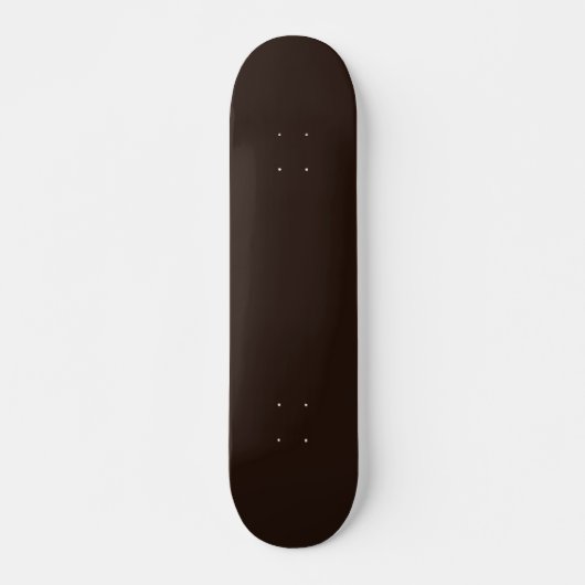 Skateboard Chocolat foncé, Brown solide, Brown foncé (Devant)
