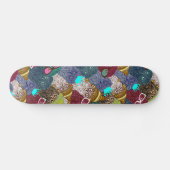 Skateboard Chouette dans la couronne (Horz)