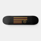 Skateboard Chouette - Drapeau (Horz)