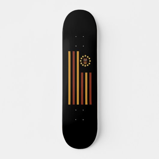 Skateboard Chouette - Drapeau (Devant)