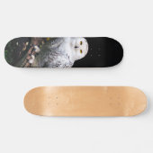Skateboard Chouette hivernale majestueuse (Horz)