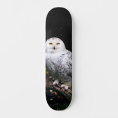 Skateboard Chouette hivernale majestueuse (Recto)