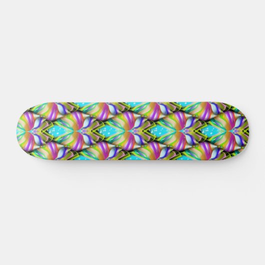 Skateboard Chouette Oracle noire et multicouleur (Horz)