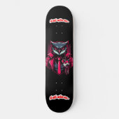 Skateboard Chouette rouge Inimical Apex Predator Series (Recto)
