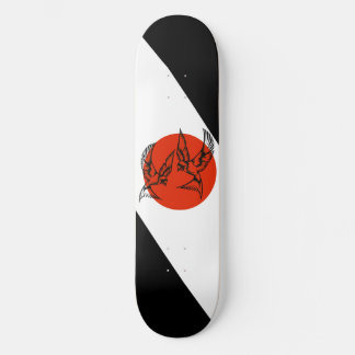 Skateboard chrétien Hirondelles dans un cercle de