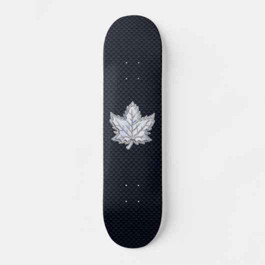 Skateboard Chrome comme la feuille d'érable en fibre de carbo (Recto)