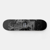 Skateboard Chrome comme signe Aquarius sur la carte Hevelius (Horz)