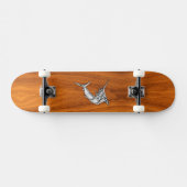 Skateboard Chrome Marlin sur bois de teck (Horz)