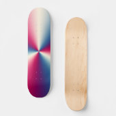 SKATEBOARD CHROME ROUGE, BLANC ET BLEU (Recto)