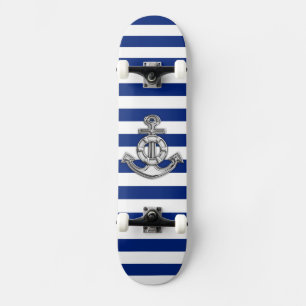 Skateboard Chrome Style Lifesaver sur les bandes Nautiques