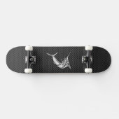 Skateboard Chrome Style Marlin sur fibre de carbone (Horz)